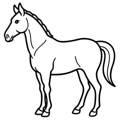 Graceful Horse Vector Art