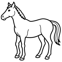 Graceful Horse Vector Art