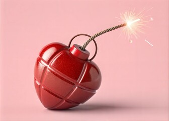 A Heart-Shaped Bomb Exploding, Concept Image