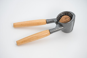 Nutcracker with cup and wooden handle
