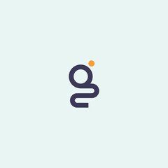 simple and modern letter g logo design template elements