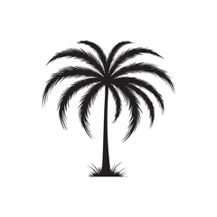 Fototapeta premium palm tree silhouette