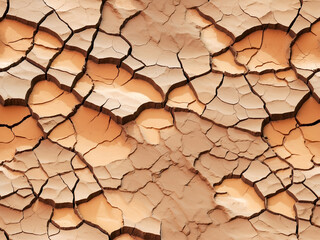 Cracked Dry Earth Texture – Natural Drought and Arid Desert Surface Pattern