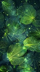 background green leaves.