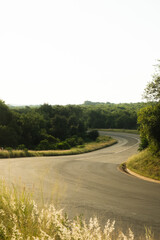 windy road in the mountain