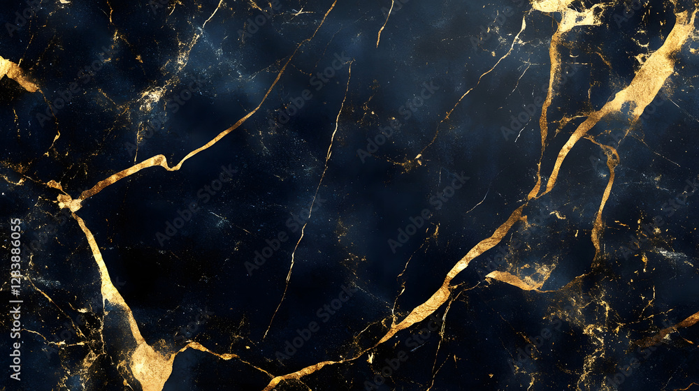 Poster elegant marble texture with golden veins abstract background luxurious fractal pattern premium digit