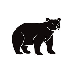 walking bear vector illustration