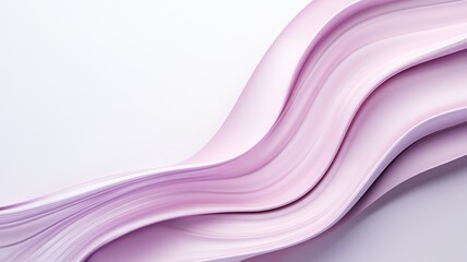 Obraz premium Abstract Pink Waves: Elegant and Smooth 3D Render