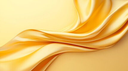 Fototapeta premium Golden Fabric Drape: A Luxurious Abstract