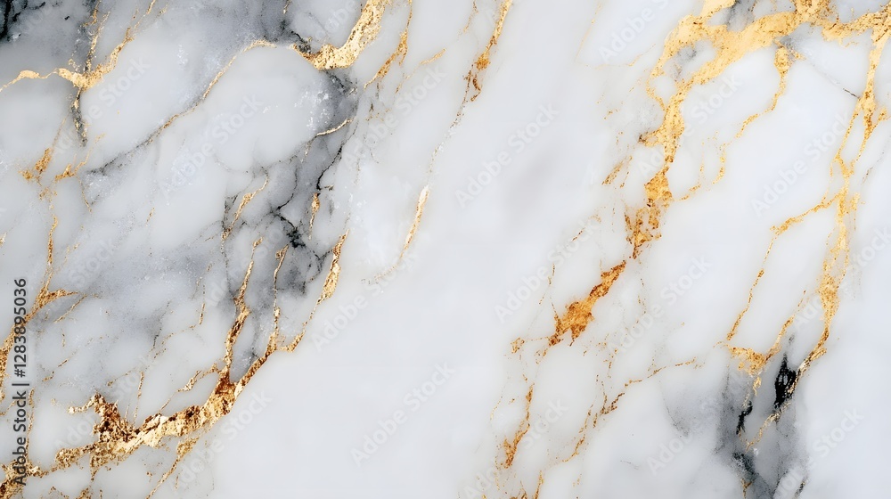 Poster exquisite marble texture with intricate golden veining pattern for high end background designs luxur
