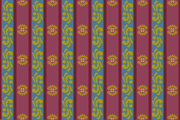 seamless Thai traditional retro pattern
