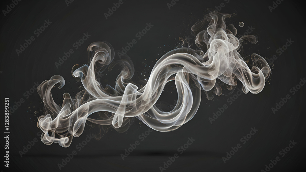 Aufkleber elegant abstract smoke background with flowing mysterious swirls creating a dreamy and ethereal atmo