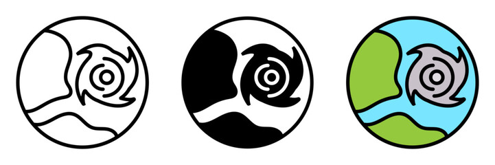 Cyclone is a powerful storm system with strong winds and heavy rain, causing destruction in coastal areas.