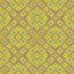 Beautiful retro seamless pattern design by geometric 