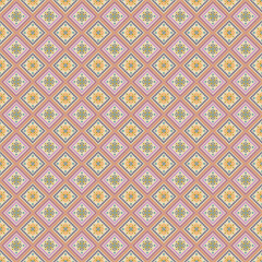 Beautiful retro seamless pattern design by geometric 