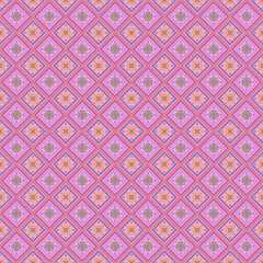 Beautiful retro seamless pattern design by geometric 