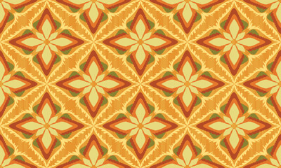 Seamless fabric pattern in the shape of a simple flower, beautiful pattern