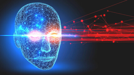 Glowing digital globe with binary code background representing technology and innovation