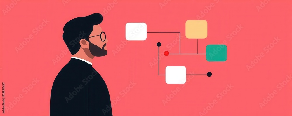 Poster content marketing strategy personalization. data-driven customer journey mapping for a fully persona