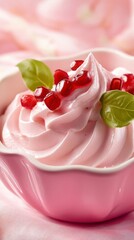Pink Pomegranate Dessert: A Delicate Delight for Your Senses