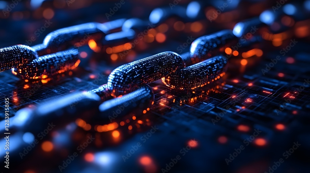 Aufkleber Intricate electronic circuit board with glowing lights and interconnected components representing the complex infrastructure of modern digital technology and computer systems