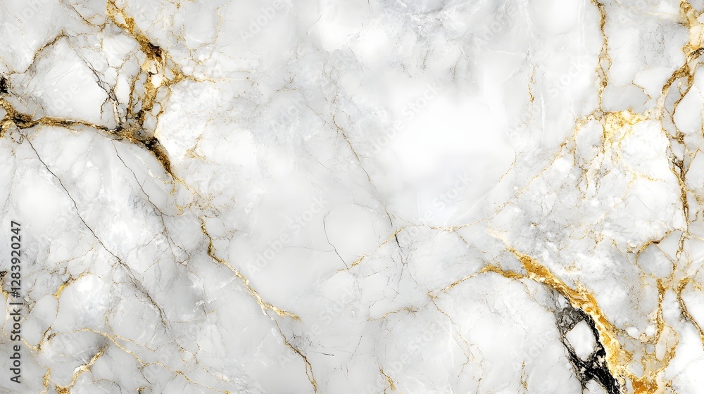 Leinwandbilder luxurious and elegant marble texture with golden veins and seamless pattern this natural stone backg