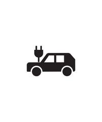 electric car icon, vector best flat icon.