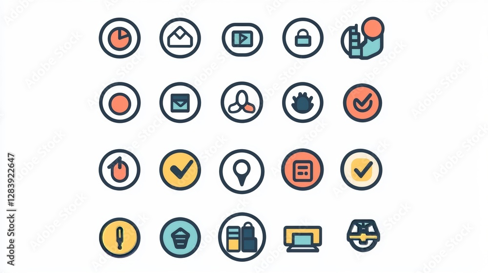 Aufkleber personalized icons assist with recommending or rating products, organizing content, or tailoring ads