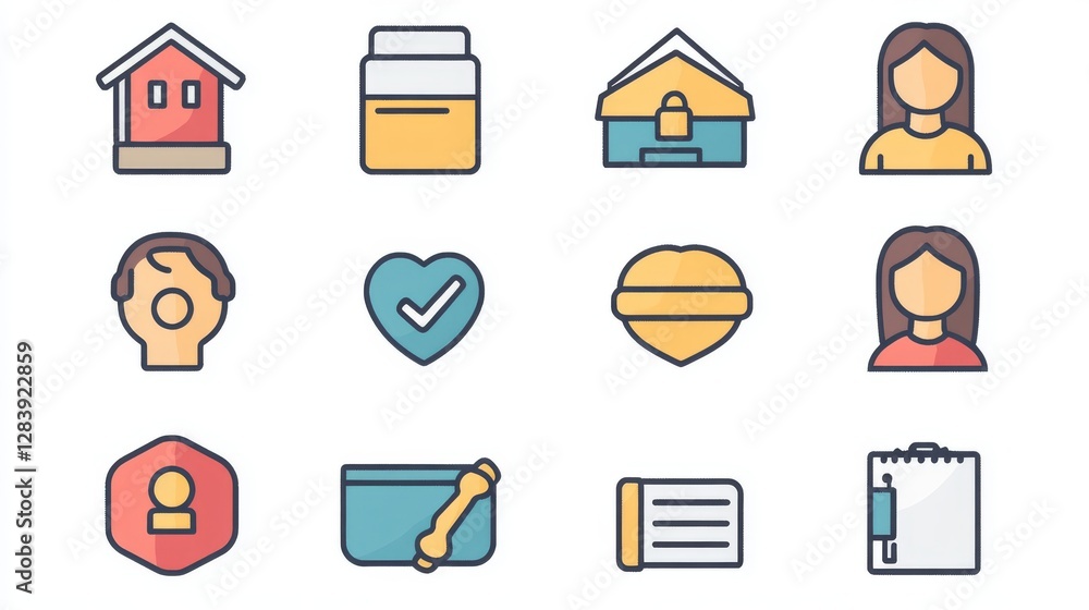 Aufkleber personalized icons assist with recommending or rating products, organizing content, or tailoring ads