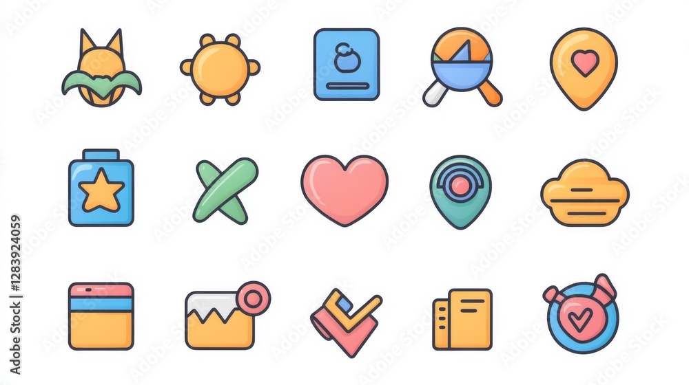 Aufkleber personalized icons assist with recommending or rating products, organizing content, or tailoring ads