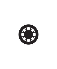 tire icon, vector best flat icon.