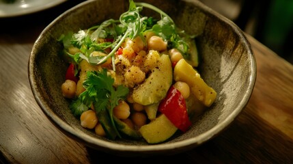 Vibrant Vegetable and Chickpea Medley: A Healthy and Delicious Vegetarian Dish