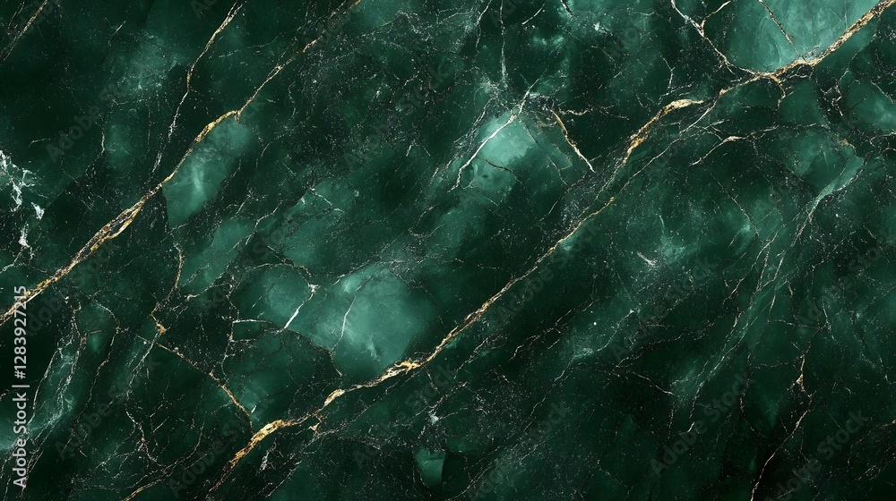 Aufkleber luxurious dark green marble texture with patterns and elegant design for premium interiors architect