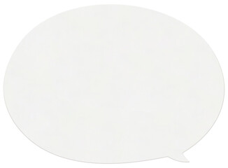 卵の形をした楕円形の白い紙の吹き出しフレーム