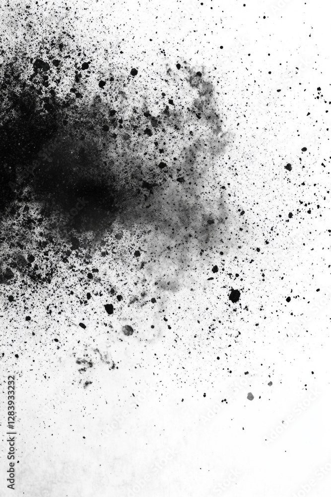 Poster abstract grunge texture effect, scratch and dust particle grain on white background. dirt overlay or