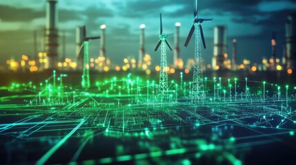 Abstract representation of IoT devices enhancing environmental monitoring and data collection.