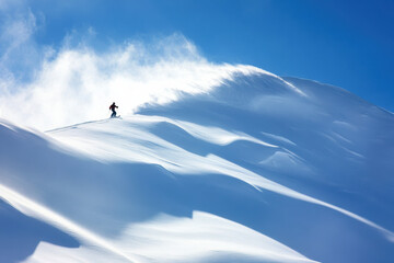 Snow-covered mountain landscape