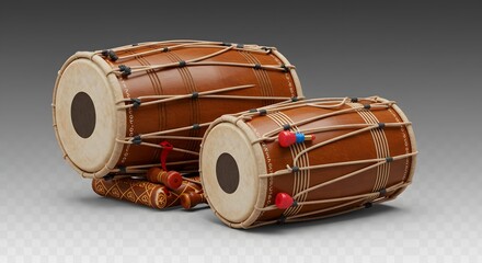 Indian Dhol and Dholak Festival Wedding Drums