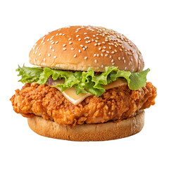 hamburger isolated on white