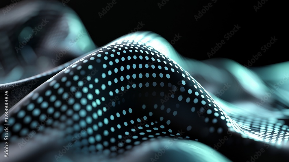 Poster a 3d rendering forms the basis of this abstract digital background, which incorporates a big data an