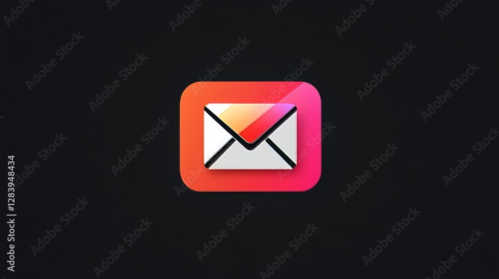 Aufkleber email icon with perfect color, easy to understand. simple line design, used in apps. vector image, e