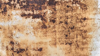 Rust on the iron door for the background. old peeling paint on rusty grates. Rusty metal texture.