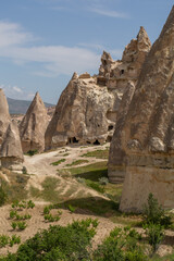 The majestic rock formations of Cappadocia, Turkey, known as 