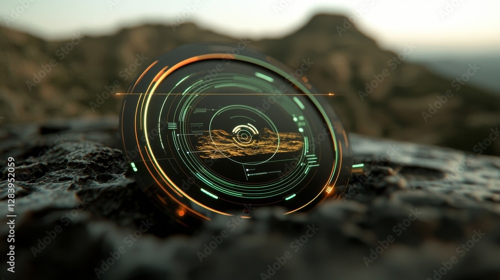 Poster the navigation system employs a sonar screen for detecting submarines and ships, with radar sonar an