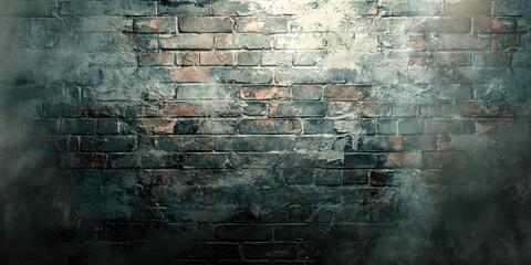 Obraz premium Brick wall with a grey background