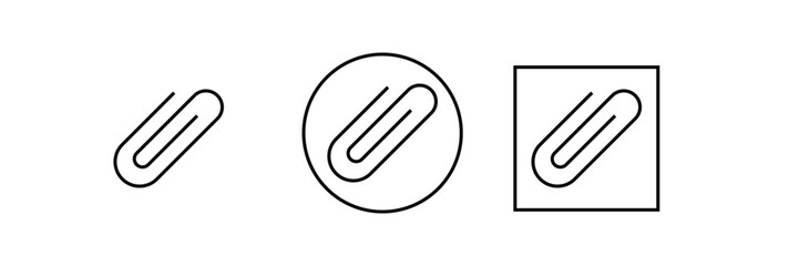 Vector pin outline set.