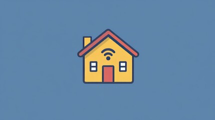 Icons for your smart home devices like a house, phone, and WiFi. You can change the size of these icons to fit your needs.