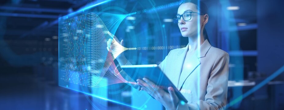 Big Data Processing and Digital Transformation Technology Concept. - Powered by Adobe