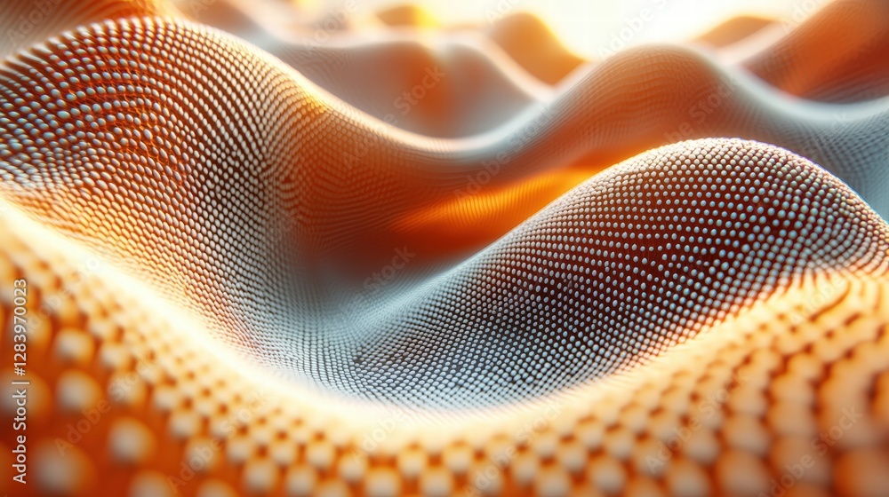 Poster flowing wave pattern illustrating smooth curves and fluid dynamics in a captivating design