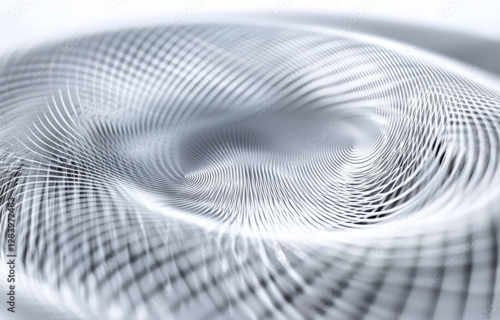 Aufkleber curvy wave patterns create a dynamic three-dimensional effect.